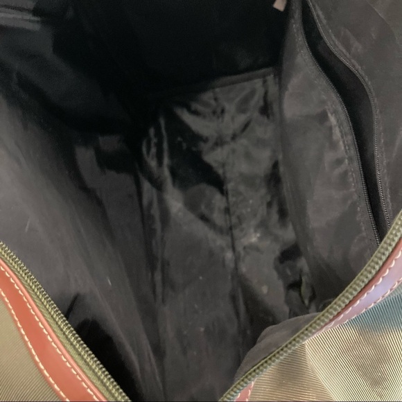 HANG TEN Travel Overnight Canvass Faux Leather  Trim Front Pocket - Picture 6 of 6